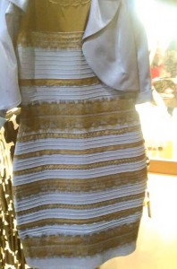White and gold dress