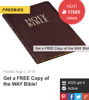 Free Bible giveaway