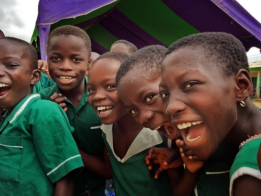 Happy kids in Ghana